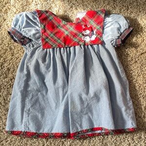 Plaid Collar Baby Dress